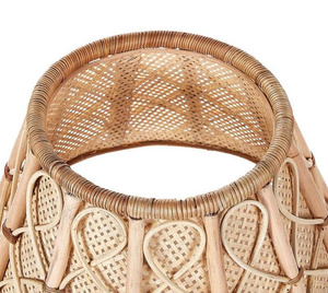 Handwoven Rattan Christmas <b>Tree</b> Collar Skirt Natural Wicker Base Cover for Holiday <b>Tree</b> <b>Stand</b> Decoration, Boho Farmhouse Style - Product Image 5