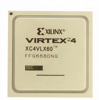 Xilinx Virtex 4 FPGA XC4VLX60 10FFG668C 59904 cellules logiques 26624 slices 448 IO 668 Ball FFG668 Chip IC Tray Package
