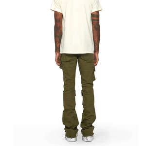 Jeans Homme Vintage Streetstyle Coupe Skinny Évasée Délavée et Déchirée, Design Personnalisé - Product Image 5