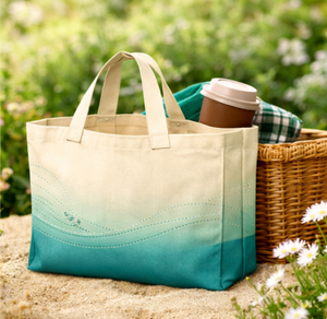 Bolsa de Playa de Lona con Estampado Floral de Mariposas, Gran Capacidad, Asa Superior, Bolsa de Compras Casual para Uso Diario - Product Image 2