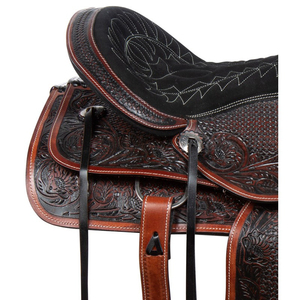 Couverture de selle de cheval western de haute qualité en cuir premium et coton, tailles et couleurs personnalisées, fabriquée au Pakistan, pour selle Visitor - Product Image 4