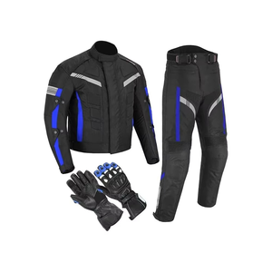 Combinaison de moto noire pour homme, manches longues, coupe-vent, respirante, colorée, vêtements de course FIT FRONT INDUSTRIES FF-MU-01 - Product Image 2