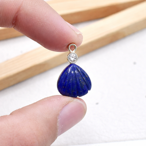 Colgante de Labradorita con Baño de Plata y Engaste de Circonitas, Hecho a Mano, Joyería de Piedra de Nacimiento, Regalo para Mujer, Venta al por Mayor - Product Image 3