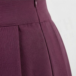 Minifalda plisada para mujer, color sólido, satén, cintura regular, para todas las estaciones - Product Image 5
