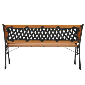 ม้านั่งในสวนเหล็กหล่อสำหรับระเบียงหรือดาดฟ้าขนาด49" - Product Image 3