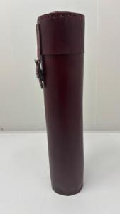 Genuine Leather Scroll Holder with Buckle Closure Handmade Leather Storage Case for <b>Documents</b> Crafts and Gifts - Product Image 3