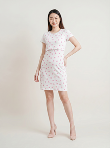 Vestido de Pijama de Maternidad Bmama, Ropa de Dormir de Algodón para Lactancia, Ropa de Casa para Embarazo y Posparto, Venta al Por Mayor - Product Image 4