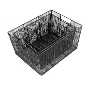 Panier de rangement ventilé en métal : solution élégante pour le garde-manger - Product Image 4