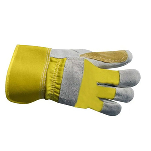 Gants de travail en cuir de vachette de qualité supérieure, anti-choc, multi-usages, compatibles écran tactile, respirants, pour travaux de rigging - Product Image 4