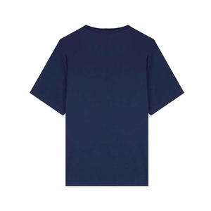 Camiseta de Manga Corta Azul Marino Lisa para Hombre, Corte Holgado, Estilo Casual, 100% Algodón Jersey, Cuello Redondo, Estampado de Dibujos Animados, Estilo Hip Hop - Product Image 2