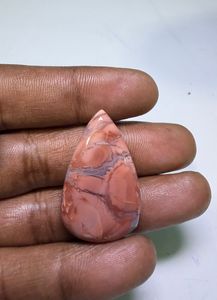 Cabochon en Agate Coton Naturel de Haute Qualité, Pierre Précieuse en Vrac pour la Fabrication de Bijoux - Product Image 2