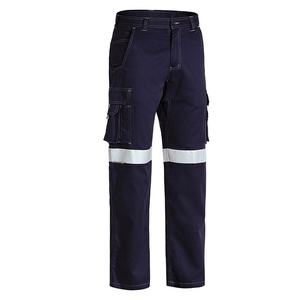 Trending Fashion Canvas Jeans Hot Men's Casual Stretch Breathable High Waist Polyester <b>Trouser</b> - Product Image 6