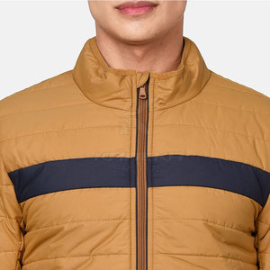 Blouson matelassé à col montant doux au toucher pour homme – Hiver chaud, léger, avec logo frontal, respirant, écologique, mode extérieure, usage quotidien - Product Image 2
