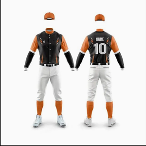 Ensemble d'uniformes de baseball et de softball personnalisés, 100% polyester, imprimé par sublimation, respirant, séchage rapide, kit de maillot d'équipe, hommes adultes - Product Image 2