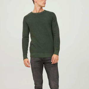 Pull en cachemire à manches longues pour homme, couleur unie, personnalisé, tricoté, avec logo sur le devant, hiver, anti-rides, séchage rapide - Product Image 4