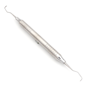 Cureta Gracey 1/2 estándar, raspador periodontal de doble punta para uso anterior, mango hueco de 10 mm, instrumento dental de acero quirúrgico, herramienta DE - Product Image 1