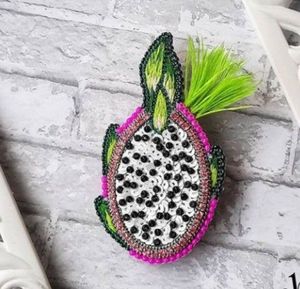 Cartoon Embroidery Coin Holder <b>Keychain</b> Woven Decorative Seed Bead Color Changing Cat Pattern Stainless Steel <b>Personalized</b> - Product Image 3
