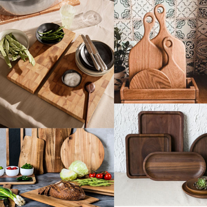 Premium Solid Acacia Wood Cutting Board Reversible Thick Wooden Chopping Board <b>Kitchen</b> Butcher Block Heavy Duty OEM Supplier - Product Image 2