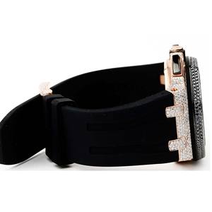 Montre Moissanite Iced Out VVS Diamant Hip Hop Tendance Finition Premium Homme Acier Inoxydable Quartz Bracelet 20mm Cadran Verre - Product Image 5