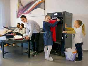Machine à plier et à repasser les vêtements robotisée facile à utiliser, équipement de blanchisserie FOLDIMATE, blanc - Product Image 4