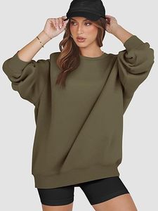 Sudaderas de cuello redondo con hombros caídos para mujer, informales y a la moda - Product Image 4