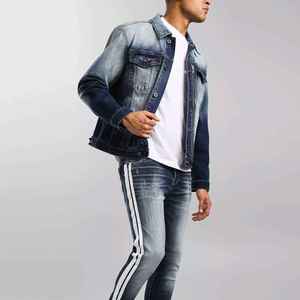 แจ็คเก็ตฤดูหนาวผู้ชาย แจ็คเก็ตยีนส์แฟชั่นสไตล์สตรีทแวร์ แจ็คเก็ตยีนส์ผู้ชายแบบสั่งทำ ผลิตจำนวนมาก แจ็คเก็ตยีนส์ผู้ชาย - Product Image 4