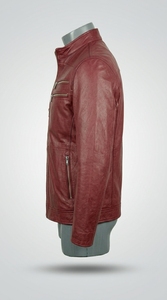 Chaqueta de Cuero Estilo Casual para Hombre con Cierre de Cremallera, Ropa Exterior de Moda - Product Image 2