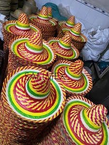 Multicolor Mexican Sombreros Adult Size Straw <b>Hat</b> <b>Summer</b> Festive Outdoor Party Travel Straw <b>Hat</b> Wide Brim Wholesale Export - Product Image 4