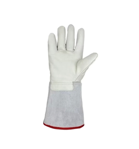 Heavy Duty Heat Resistant Impact Resistant 10-Inch for Welding <b>Gloves</b> Latex-Free Elastic Wristlet Anti-Static Anti-Vibration - Product Image 5