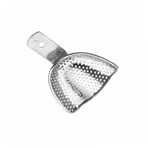 Plateaux d'empreintes dentaires en acier inoxydable manuels de qualité supérieure, certifiés CE, de qualité médicale, pour usage dentaire en clinique, à prix abordable - Product Image 4