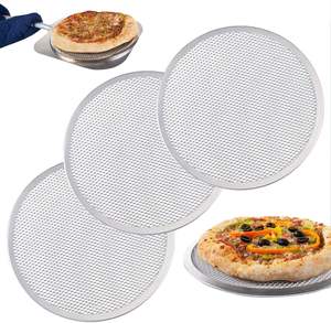 Bandeja Redonda para Pizza de Acero Inoxidable SKI SKI-7335 con Logotipo Personalizado, Rejilla para Hornear de 6 a 18 Pulgadas - Product Image 3
