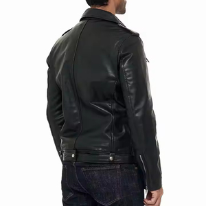 PU Leather Winter Street Wear <b>Slim</b> <b>Fit</b> <b>Jacket</b> Customized Logo Front Breathable OEM Customized - Product Image 2