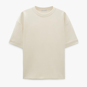 Camiseta de Hombre de Alta Calidad, 100% Algodón Francés, Cuello Redondo Acanalado, Estilo Urbano, con Estampado de Letras - Product Image 3