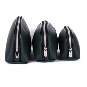 Travel Pouch Set Premium Rexine Cosmetic Pouch Set Elegant Travel Organizer Pouch Set <b>Toiletry</b> organizer three set pouch - Product Image 4