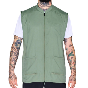 Salon Barber Sleeveless Vest Waterproof Customizable Lightweight Polyester Fabric Stylish Short Sleeve Design Eco-Friendly - Product Image 1