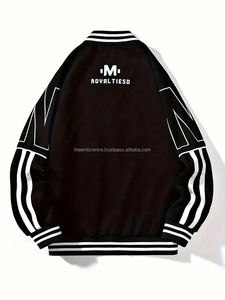 Veste de baseball universitaire en laine pour hommes unisexe avec capuche Style Letterman veste d'hiver en toile satinée taille XL pour hommes - Product Image 5