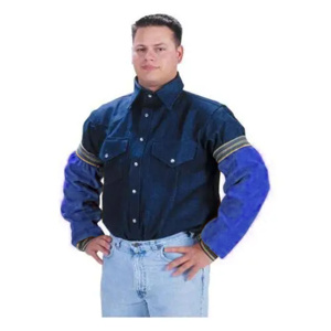 Premium Quality Cowhide Split Leather Welding Sleeves Industrial Safety <b>Aprons</b> for Workers with Durable Heat Sparks Protection - Product Image 5