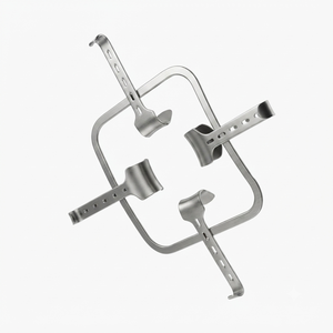 OPTITECH HEALTHCARE Kit d'abdominaux chirurgicaux Kirschner SR-0010 avec cadre 240x240mm et 4 abdominaux à fixation (40x55mm, 50x65mm) – Matériel médical - Product Image 5