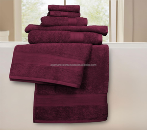 Juego de Toallas de Baño de Algodón de 400 GSM, Suaves y de Secado Rápido, para Cara, Manos y Cabello, Alfombra de Baño, para Hotel, Spa, Resort, Gimnasio, Hospital, Exportación, Venta al Por Mayor OEM - Product Image 6