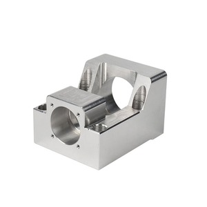 CNC machined motor/shaft <b>mounting</b> housing <b>block</b> (often called a bearing housing or spindle mount <b>block</b>) - Product Image 1