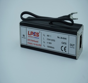Dispositivo de Protección contra Rayos Cat6 Rj45, Protector de Sobretensión Ethernet Poe, Protección de Cable de Red, Unidad LAN en Línea, 48V 1000Mbps Datos - Product Image 1