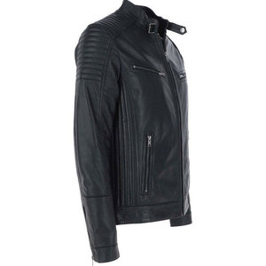 Customized High Quality Unisex Leather Jacket Custom Logo Design Daily Use Leather Custom Color Genuine Leather Jackets for <b>Men</b> - Product Image 2