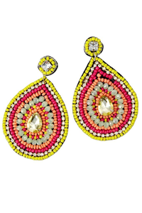 Pendientes de flores con bordado de cuentas, elegantes, modernos, de último diseño, lujosos, bonitos, para chicas, de MD HANDICRAFTS - Product Image 3