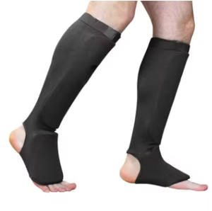Protège-tibias en spandex légers et rembourrés avec protection du cou-de-pied pour adultes S M L Bleu Rouge Noir Utilisation toutes saisons - Product Image 2