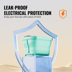 Vasca per Pedicure Riscaldata Pieghevole 95-118F con 30 Massaggi e Doccia Regolabile per Piedi - Product Image 5