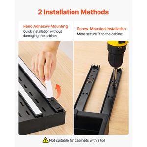 Organizador de Gabinete Extensible, Paquete de 2, 12.2"-18.9" de Ancho x 20.47" de Profundidad, Cajón Deslizante para Almacenamiento de Alimentos en la Cocina - Product Image 5