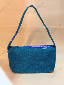 Bolso de Hombro con Cuentas Hecho a Mano, Inspirado en la Vida Marina, Bolso de Mano con Motivo de Peces Coloridos, Bolso de Noche, Proveedor Mayorista - Product Image 4