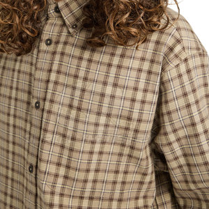 Camisa de Franela a Cuadros para Hombre, Mezcla de Algodón, Manga Larga, Cierre de Botones, Corte Regular, Secado Rápido, Ecológica y Transpirable, Venta Directa de Fábrica - Product Image 5