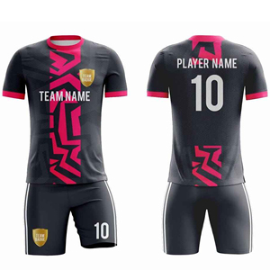 ชุดเสื้อฟุตบอลแบบซับลิเมชั่น ยูนิเซ็กซ์ แขนสั้น ชุดทีมฟุตบอลสั่งทำพิเศษ ระบายอากาศได้ดี ซับเหงื่อ ผลิตจากโพลีเอสเตอร์ 100% - Product Image 4