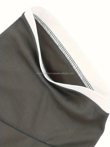 Nueva moda para hombre, ropa deportiva de verano, camiseta informal de algodón de manga larga, ajustada, transpirable, de talla grande, patrón sólido, tela de gofres - Product Image 2